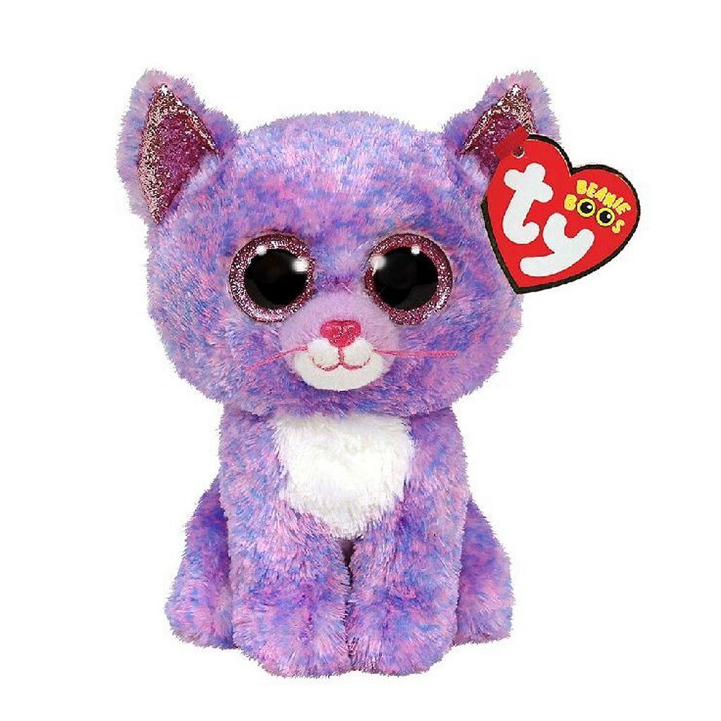 Cassidy Cat de Ty Beanie Boo, 15 cm