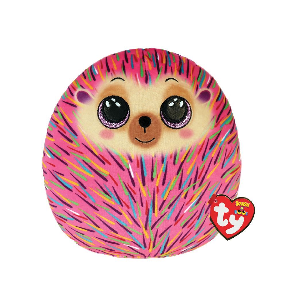 Ty Beanie Ty Squish A Boo Hildee Pink Hedgehog, 20 cm
