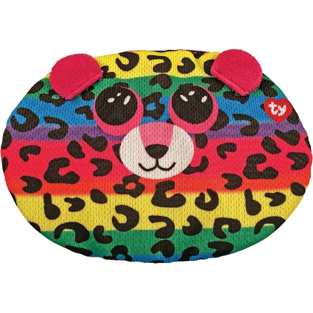 Ty ty lavable para niños de la boca para niños leopardo dotty ajustable 3+