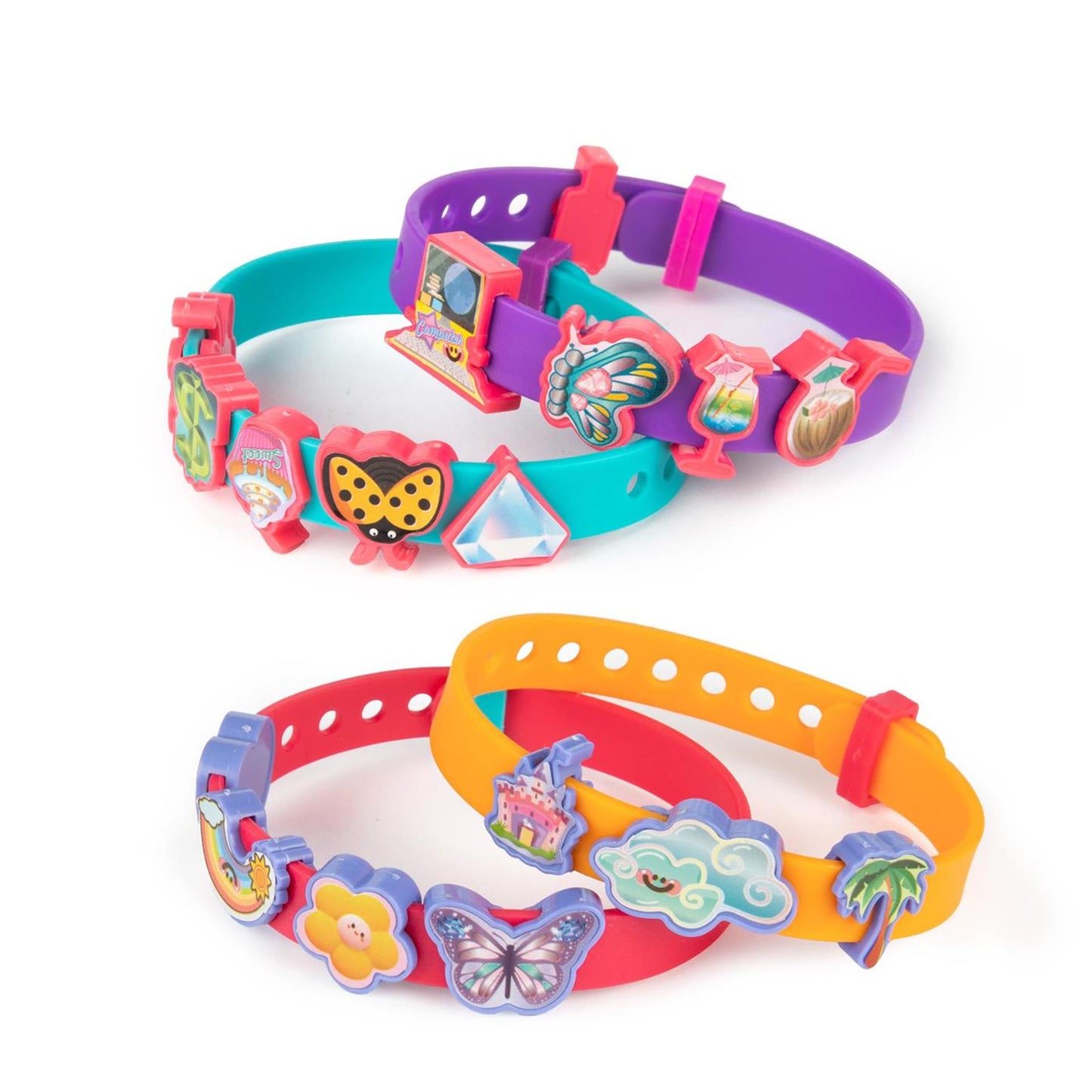 Realizza 2 braccialetti Toi-toys con adesivi