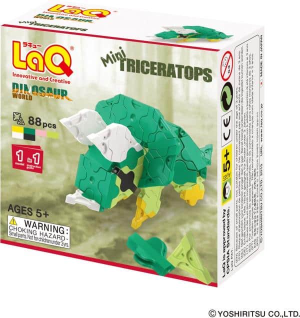 Booster box LAQ mini triceratops dinosaurio mundo 88 piezas