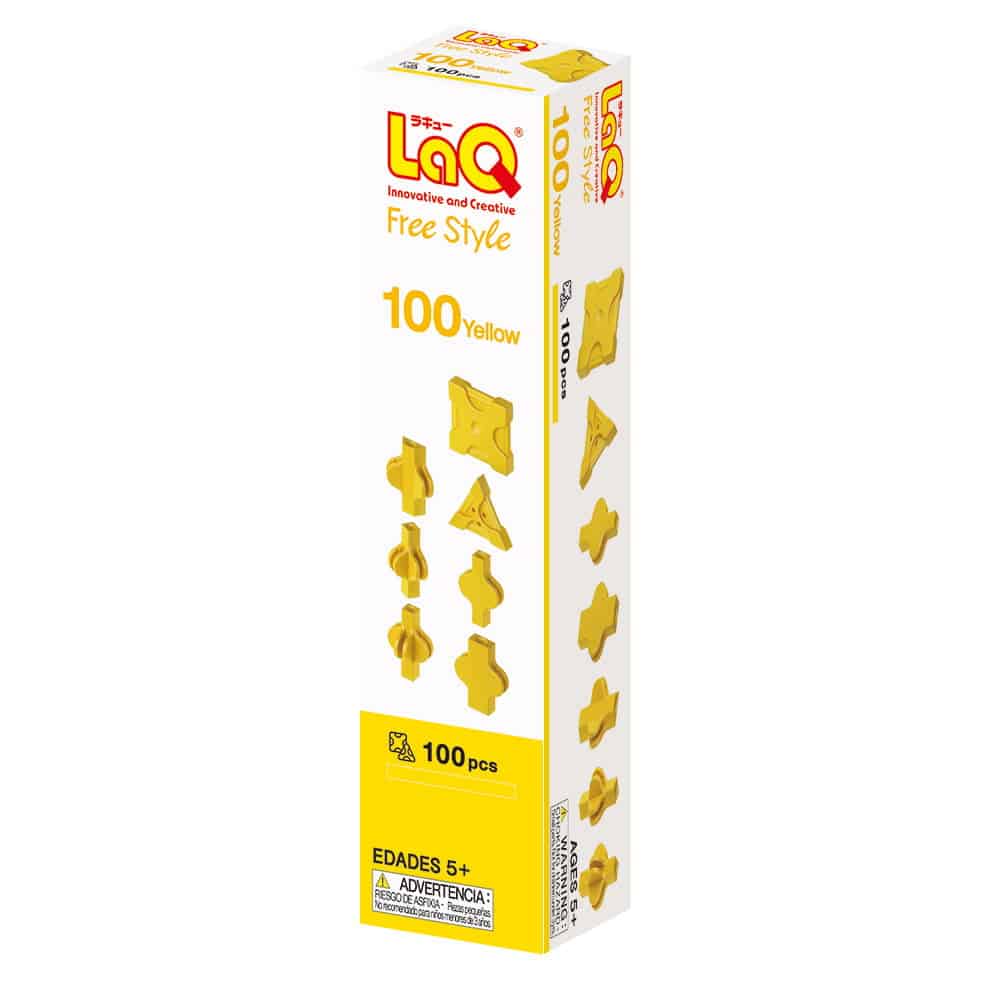Set di integratori Boosterbox laq giallo contenuto 100 pezzi