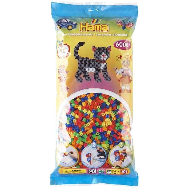 Hama String Beads 20551 Peeds de hierro Neon 6000 piezas
