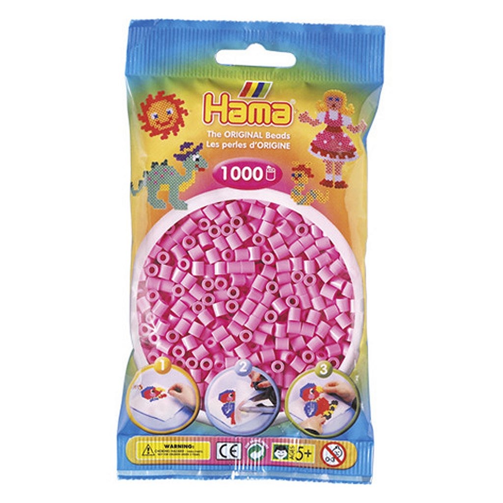 Hama Iron Beads Pink 1000 pezzi