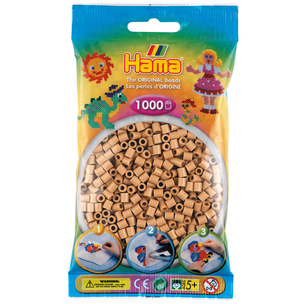 Perle di ferro Hama 1000 pezzi marrone chiaro 1000