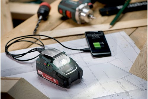 Adaptador de corriente de batería USB Metabo pa 14.4-18 LED - 600288000