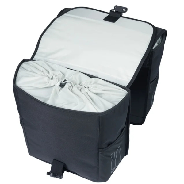 Basil Double Bag Go 32L Black