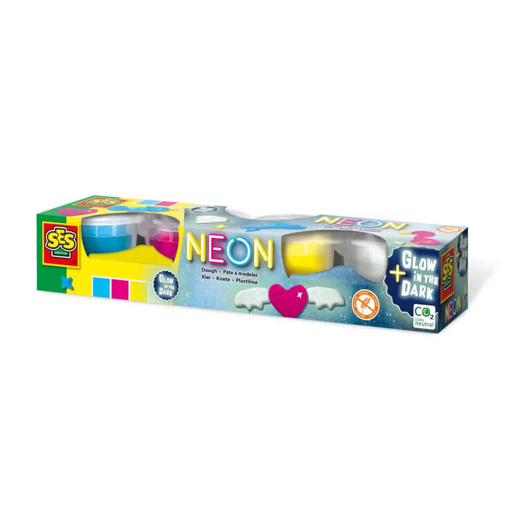 Ses neon e bagliore nel klei scuro