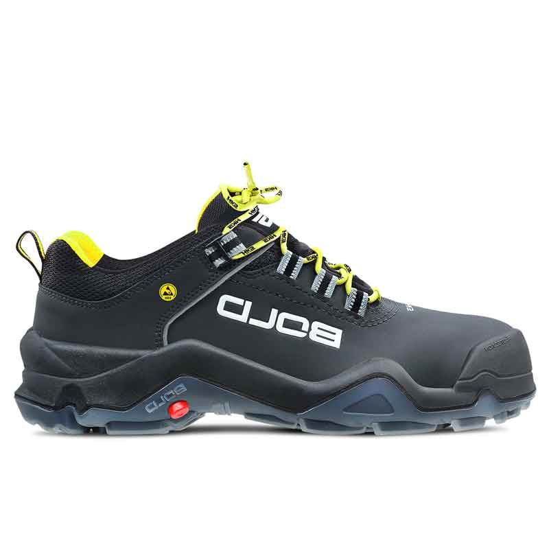 Zapato de trabajo hks velocidad 1 vtp sin metal bajo s3 esd | negro amarillo | talla 41 - 00.162.090.41