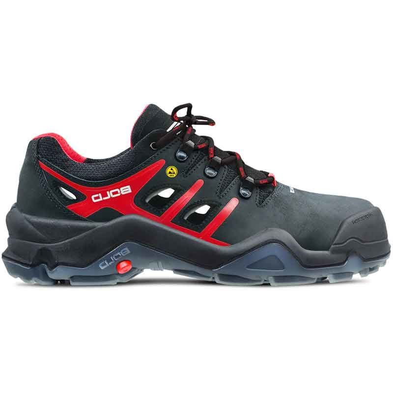 Zapato de trabajo hks tigre 4 vtp bajo s1p esd | negro rojo | talla 41 - 00.162.099.41