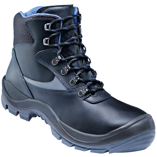 Zapato de trabajo Atlas ergo-med 500 blueline high s3 + kn | negro | talla 40 - 00.012.048.40