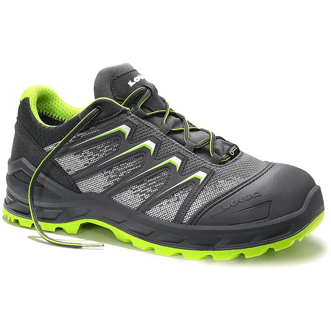 Zapato de trabajo lowa larrox work gtx low 5424 s3 | gris | talla 44 - 00.159.005.44