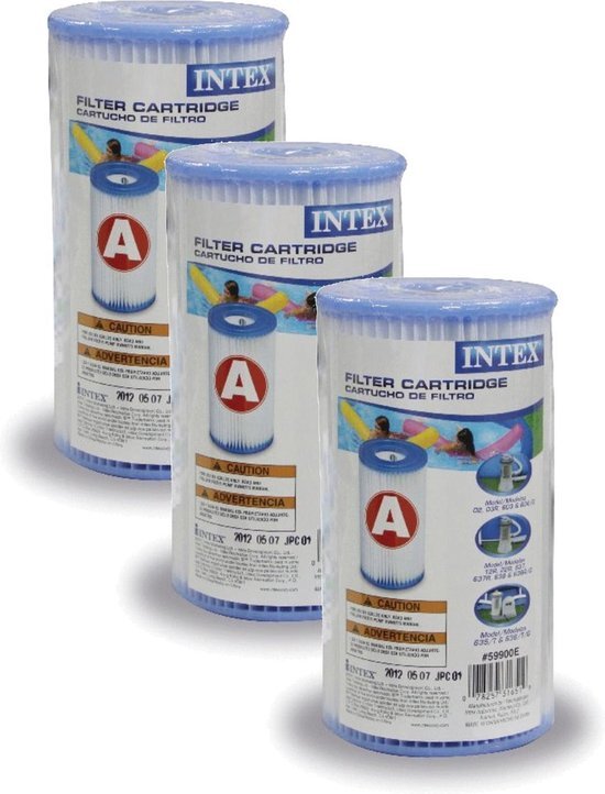 Intex 29003 Cartucho de filtro triple A 3 piezas