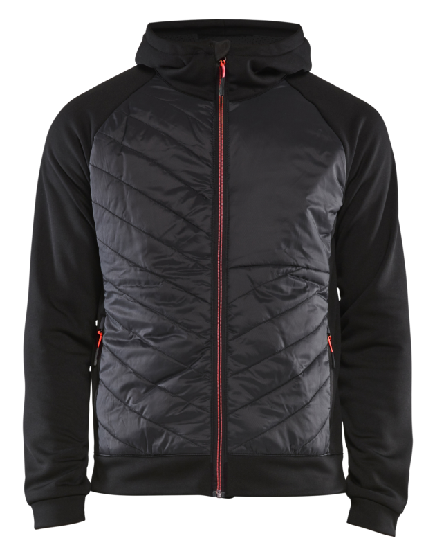 Jersey híbrido Blåkläder 34632526 | negro rojo | talla l - 7330509713396