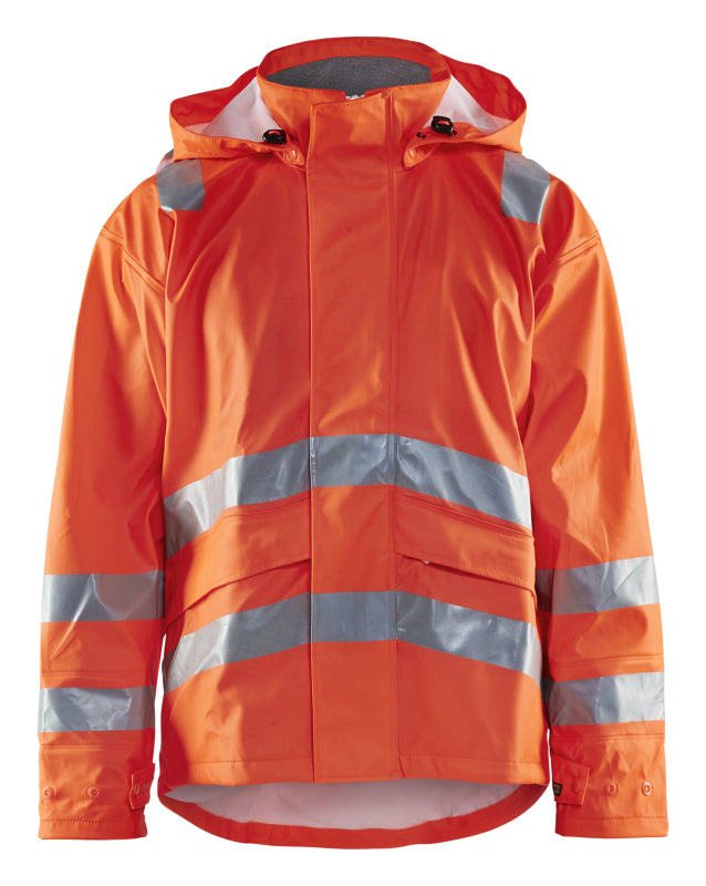 Blåkläder impermeable alta visibilidad nivel 2 43022003 | naranja de alta visibilidad | talla m - 7330509368305