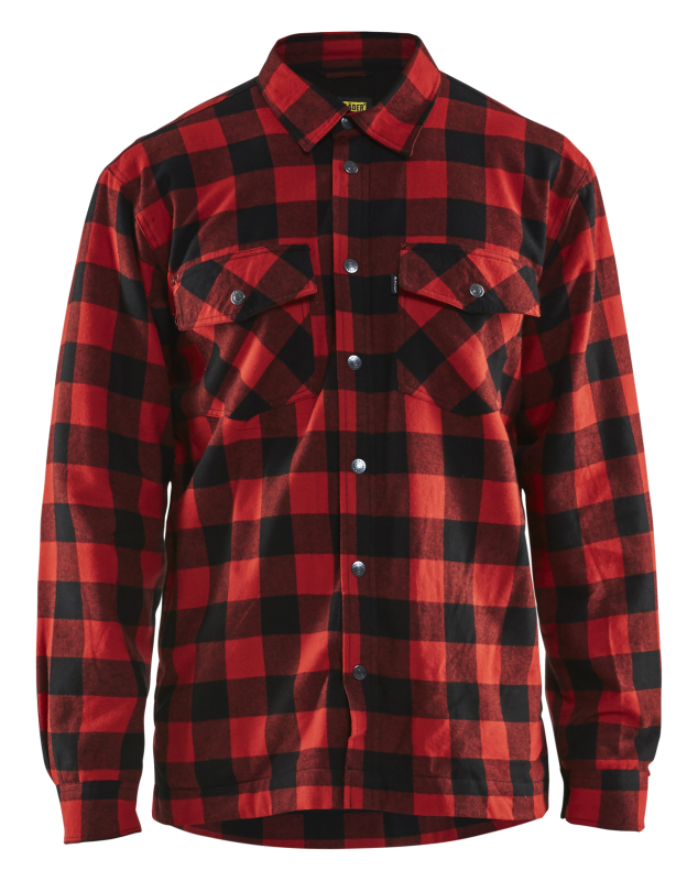 Camisa franela Blåkläder 32251131 | rojo negro | talla l - 7330509414088