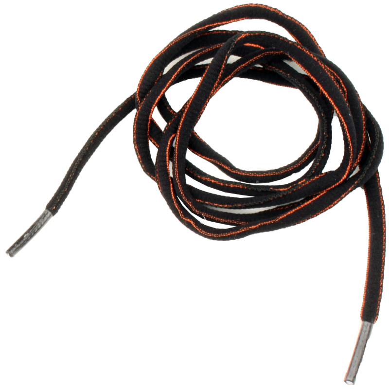 Cordón sin riesgo naranja negro 155 cm | naranja negro | talla única - 5607421979158