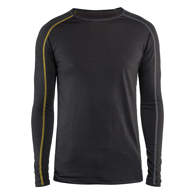 Blåkläder merino xlight camiseta interior manga larga 479917349835 | amarillo gris oscuro | talla 4xl - 7330509545522