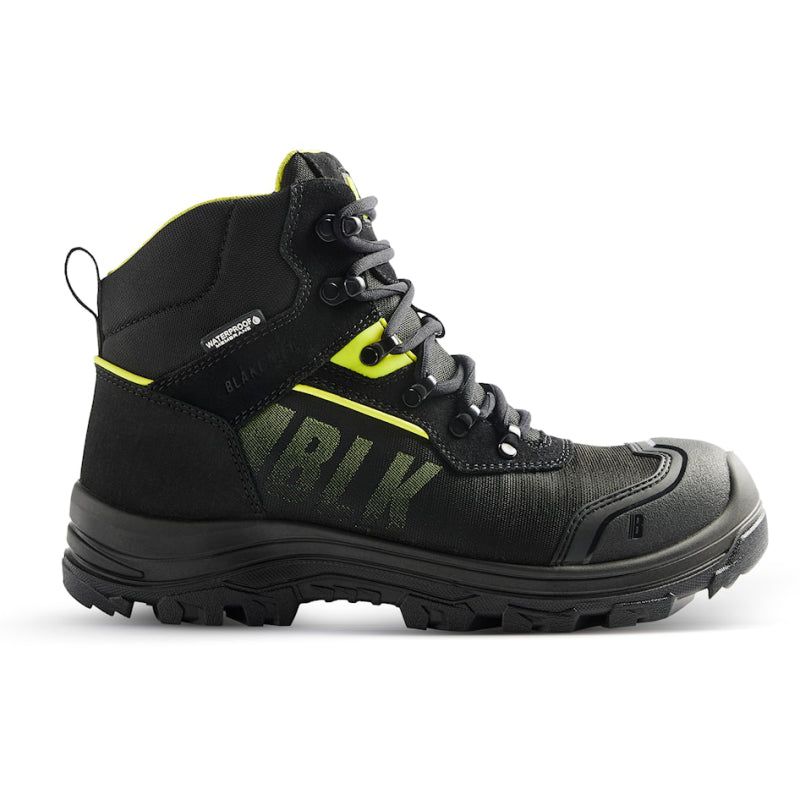Zapato de seguridad alto Blåkläder storm s3 2479 | negro alta visibilidad amarillo | talla 40 - 7330509931950