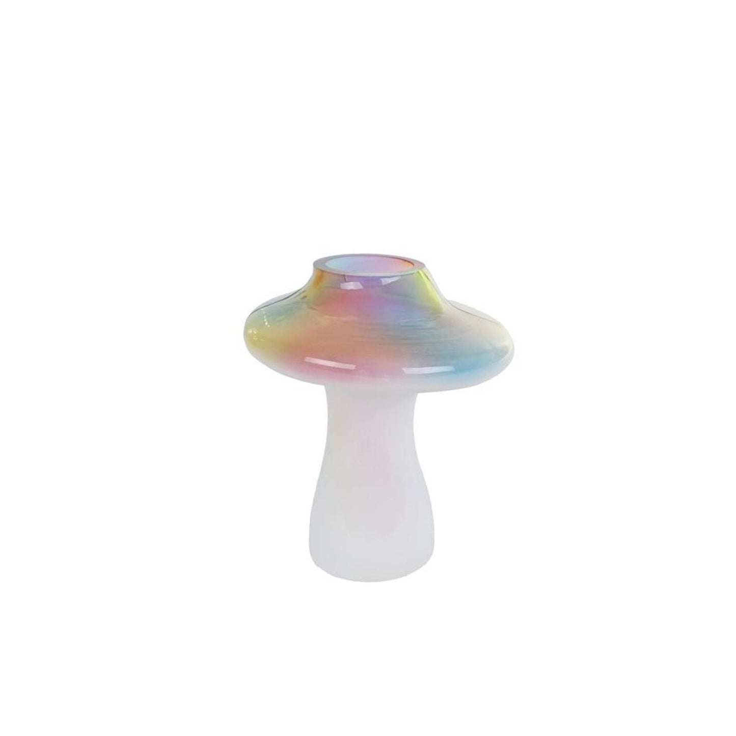 Cozydecor imagen jarrón seta arco iris s vidrio