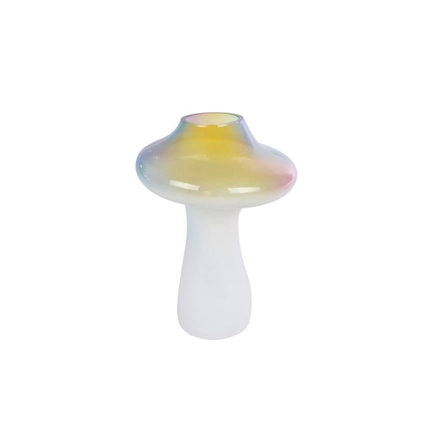 Cozydecor escultura seta arco iris l vidrio