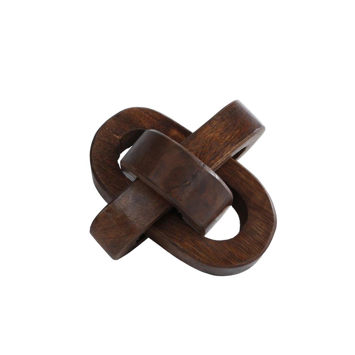 Escultura Knoop Dark Naturel Mango 10x10x7.5 cm