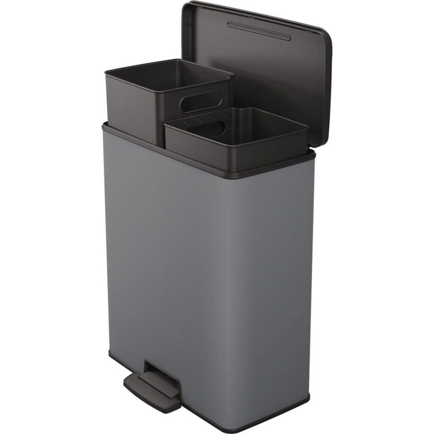 Curver Curver Curver Decobin Duo Cestino bin 26+26L Cool Grey