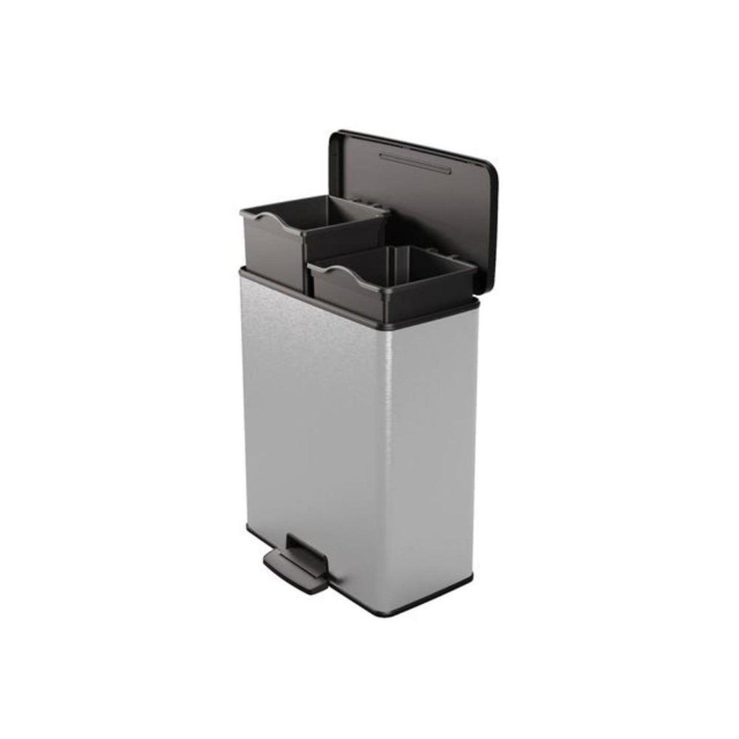 Curver Pedal bin Decobin Duo 26L 26L Silver Metallic