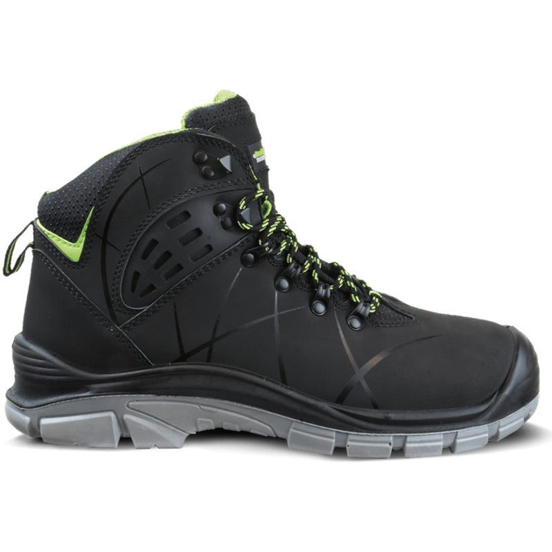 Zapato de trabajo Safeet larvik alto negro s3 | gris negro | talla 37 - 8719388016160