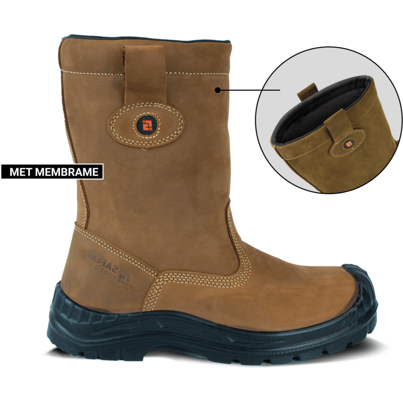 Bota de trabajo de seguridad Safeet Siena Membrana S3 | marrón | talla 40 - 8719388028163