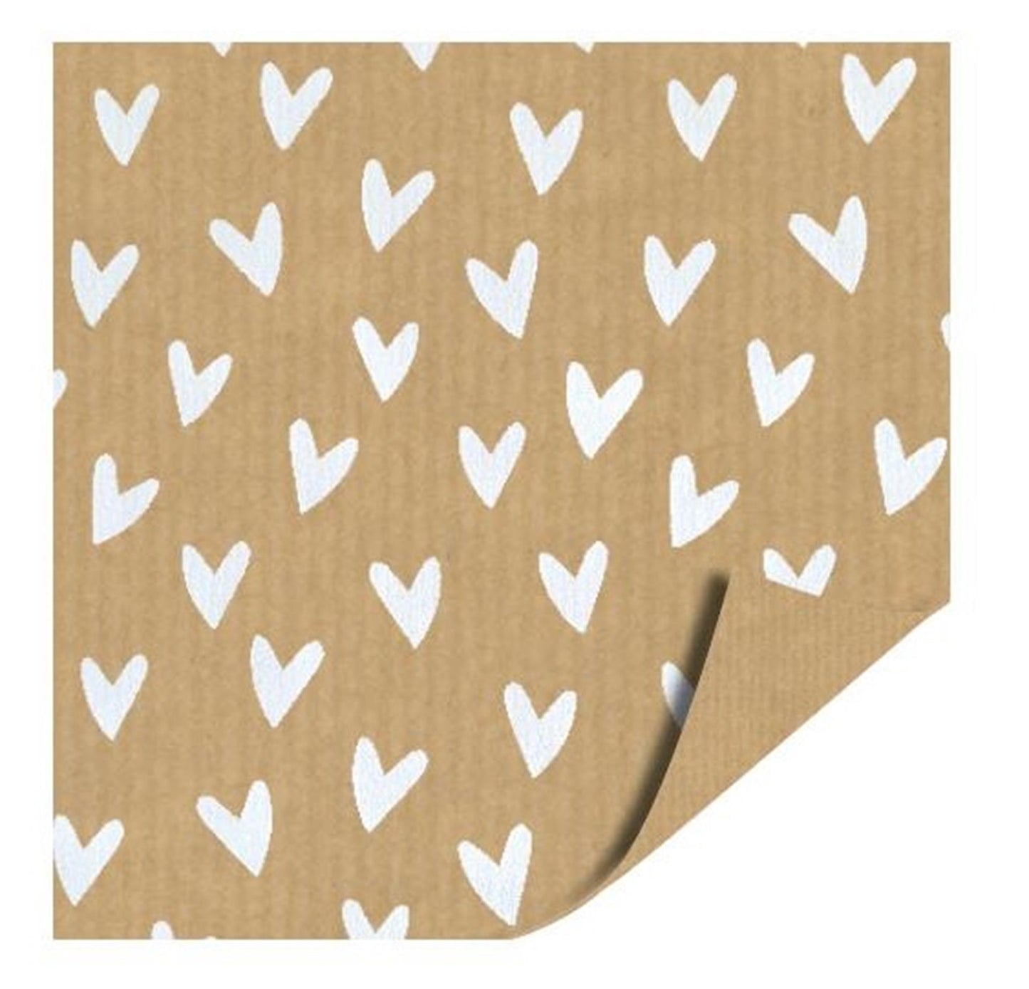 Plano de caja registradora rollo de mostrador kraft 30cm 100m - corazones