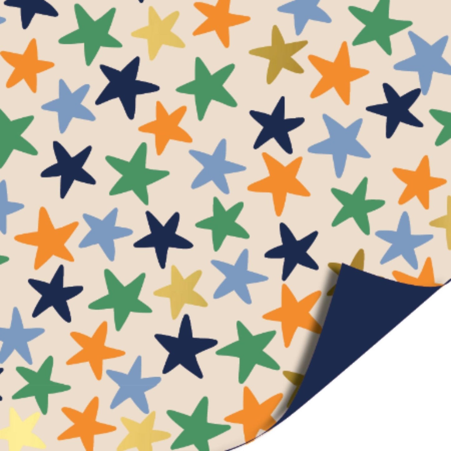 Rotolo bancone piano registratore di cassa 50cm 100m - blu stelle