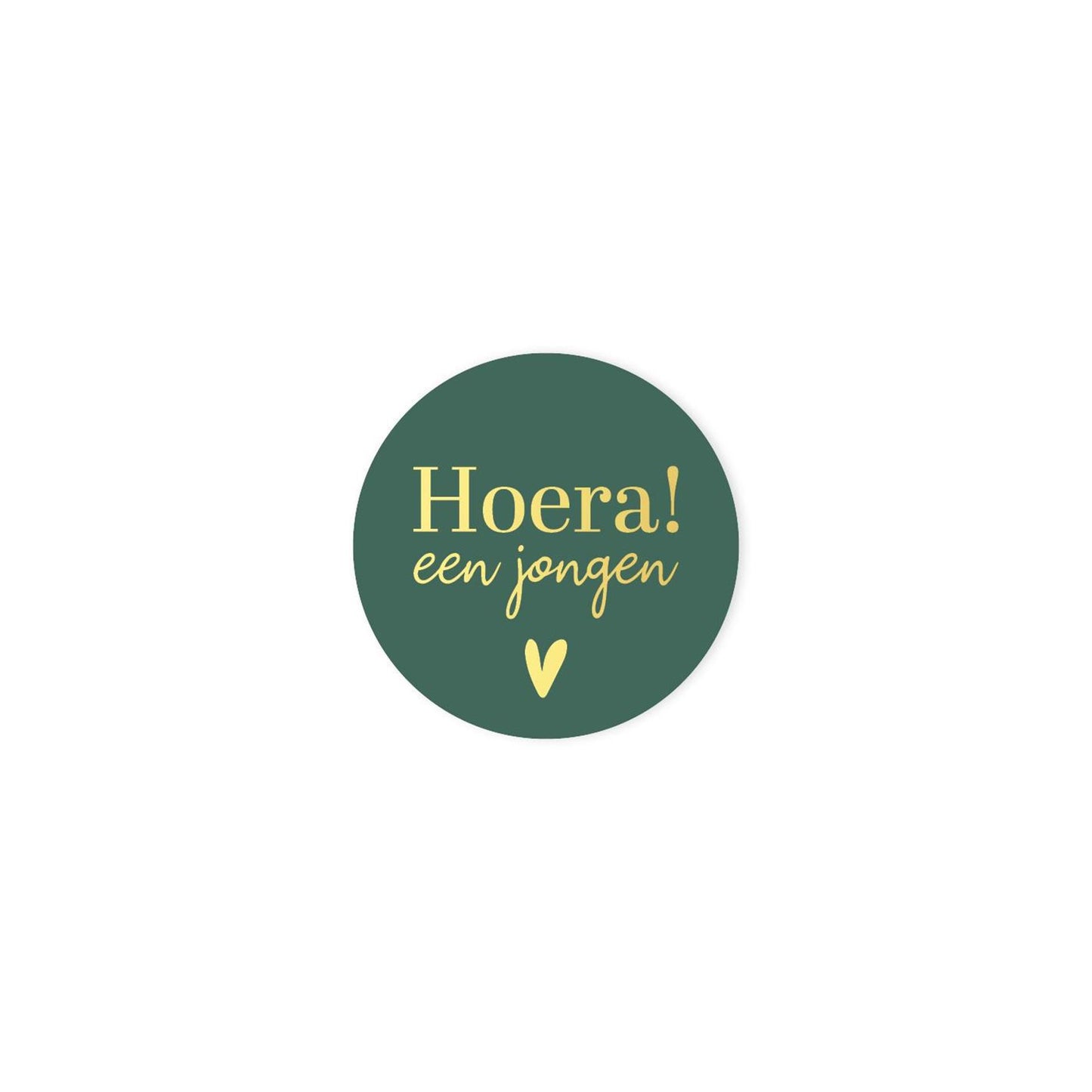 Kassaplan stickers hoera een jongen ã˜40mm rol a 250 stuks