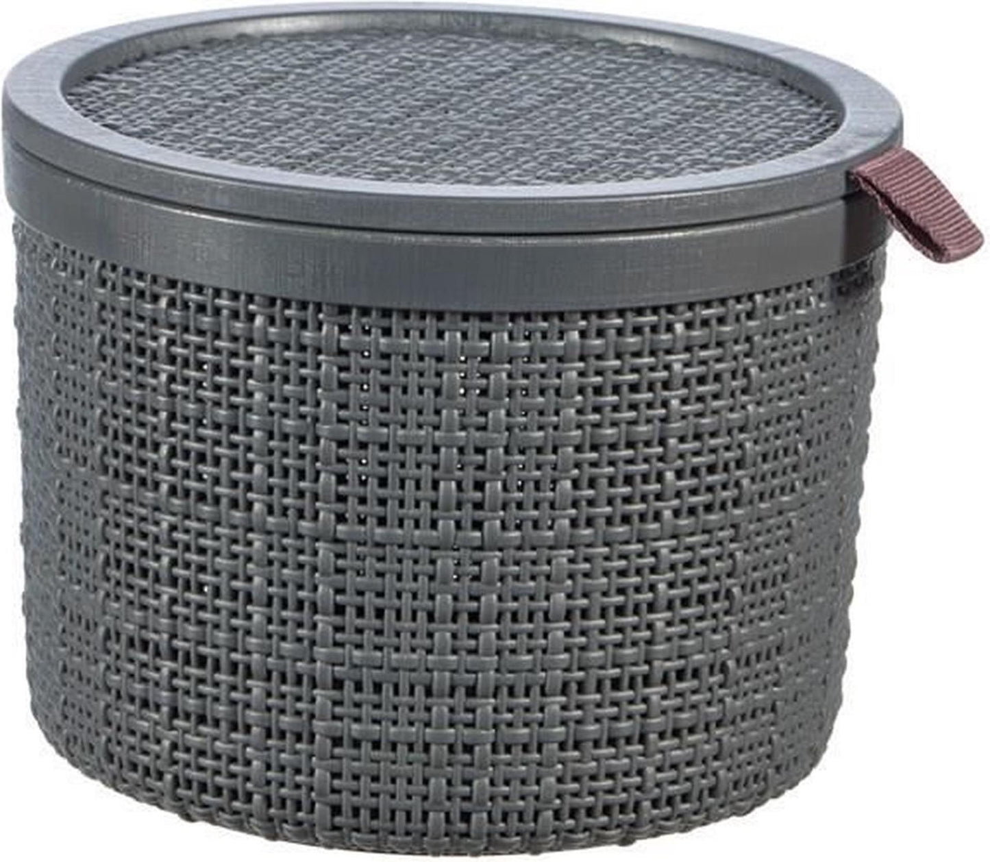 Cesta yute Curver redonda 2l gris oscuro
