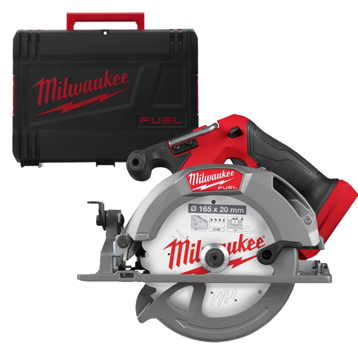 Sierra circular inalámbrica Milwaukee m18 fuel™ m18 fcs552-0x 165 mm | sin pilas ni cargador en estuche HD - 4933493588