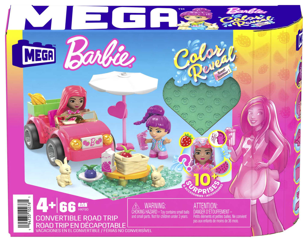 Mega Bloks Mega Barbie Color Reveal juguetes de construcción convertibles