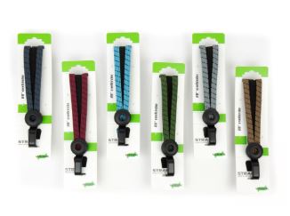Cinturino di sicurezza Widek Eye con gancio in acciaio in 6 colori 54cm sacchetto da 12 pezzi su cartoncino
