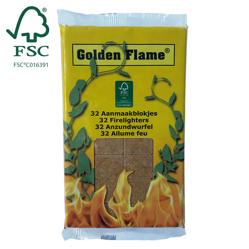 Fiamma dorata Golden Flame Layers Brown 32 pezzi