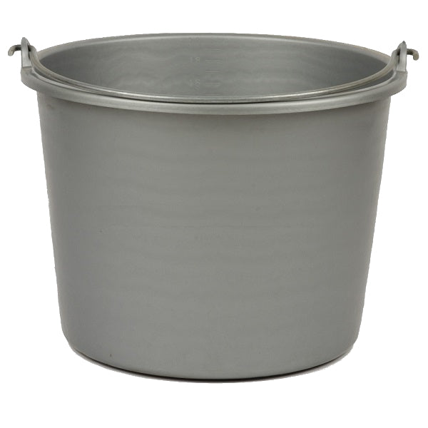 Cubo plástico redondo gris 20l