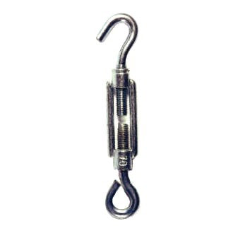 Gancio per tenditore prodotti con occhiello da 16 mm ciascuno etichettato