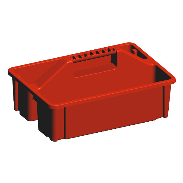 Productos bandeja de limpieza bandeja para herramientas plástico abierta roja