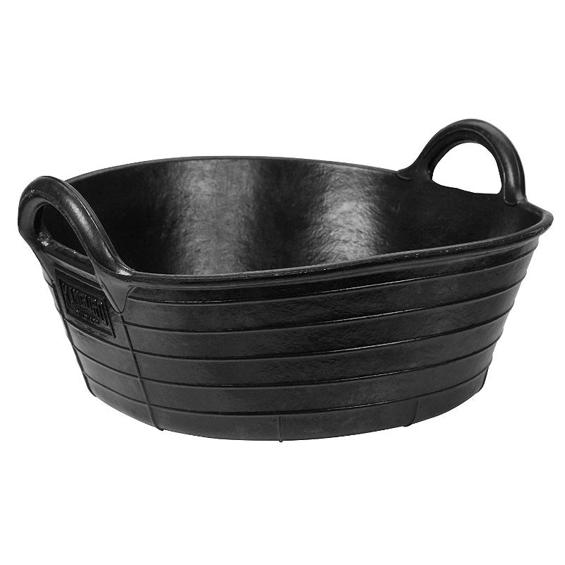 Cuenco de goma negro 20l