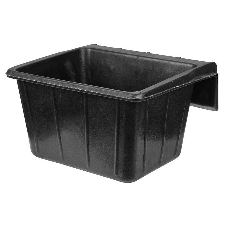 Producten rubber ophangvoerbak zwart 25l