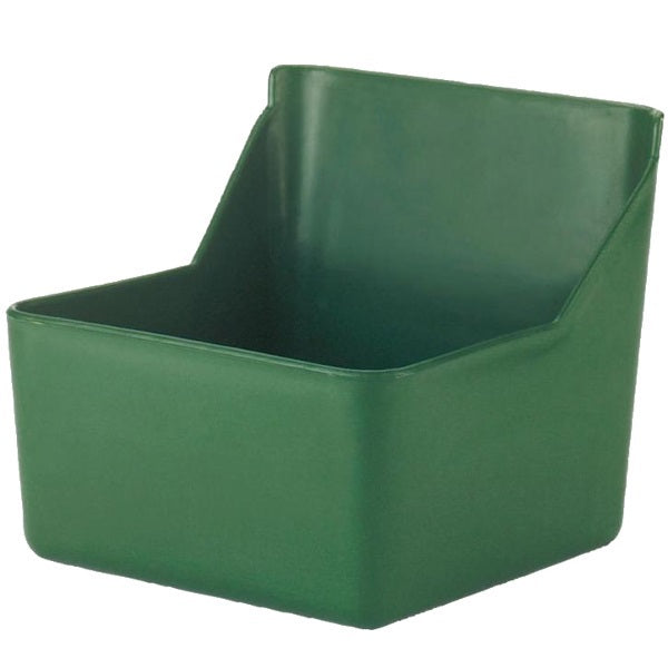 Mangiatoia per vitelli e pecore in plastica verde 6l