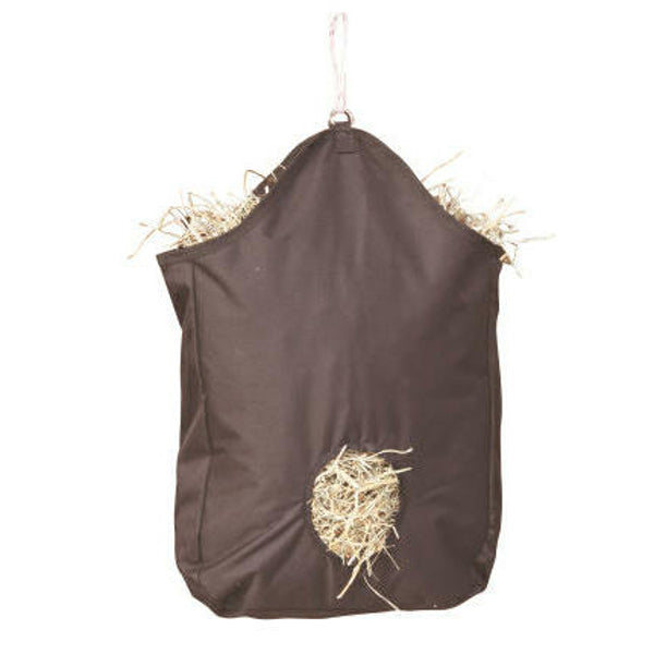 Producten hooizak hay bag zwart met 2 ophangringen