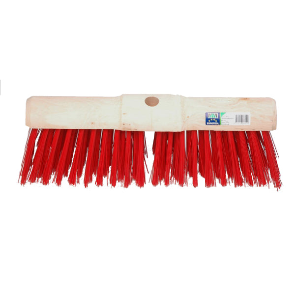 Scopa comunale eurotool mm.45 fibra sintetica rossa mm