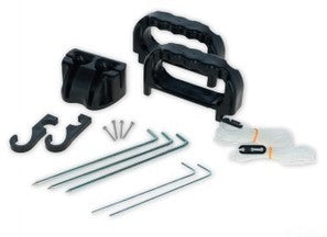 Set completo porta Ako net, maniglia, ancoraggio a pavimento e accessori