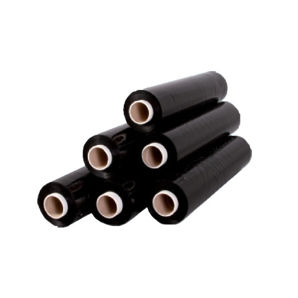 Producten stretchfolie zwart 50cm x 300meter