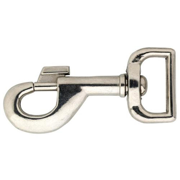Prodotti moschettone nichelato vertebra piatta 1 ciascuno etichettato