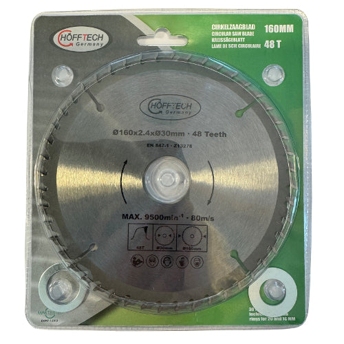 Hoja de sierra circular 160mm 48tds